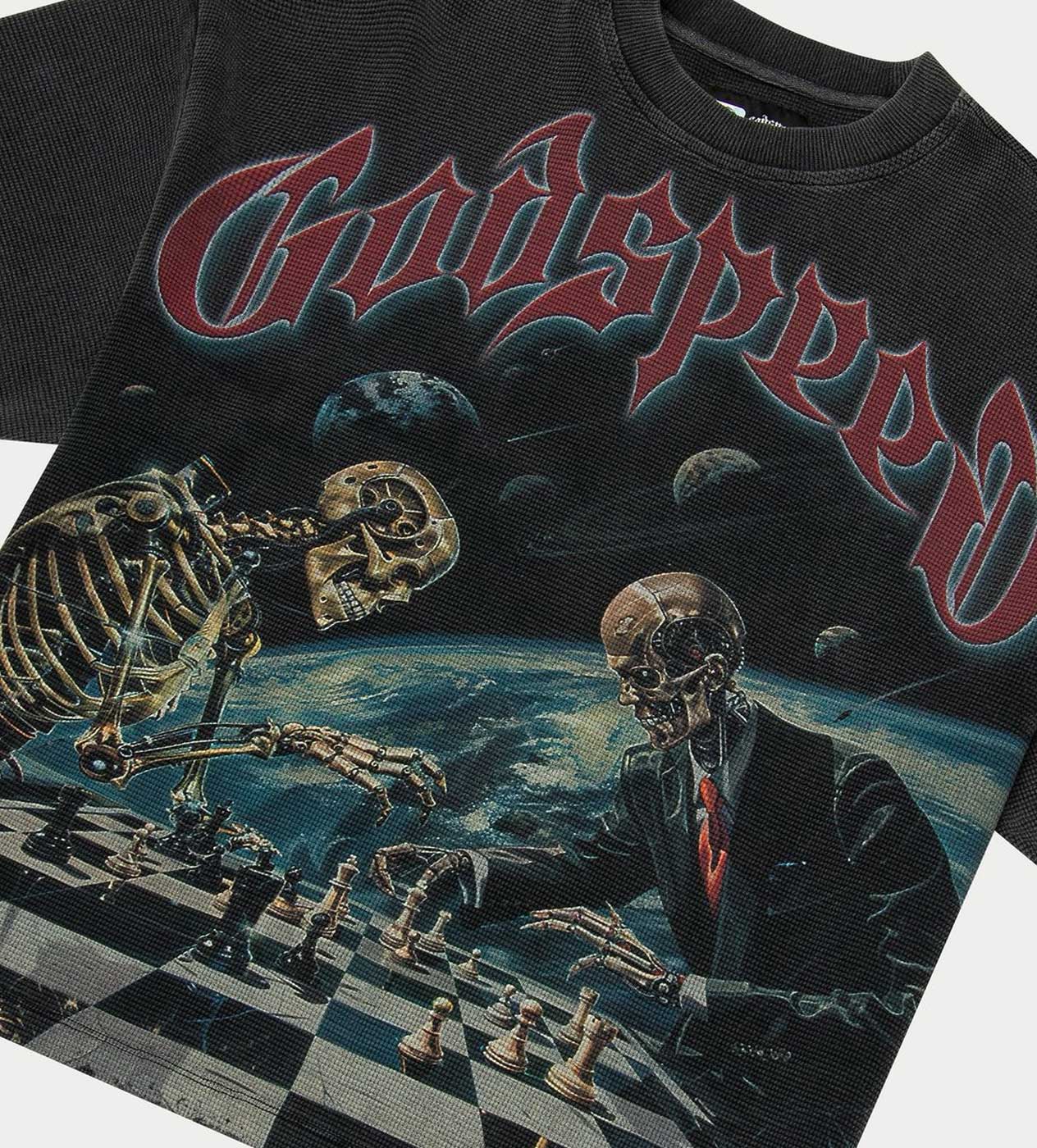Godspeed Checkmate Thermal Tee Washed Grey