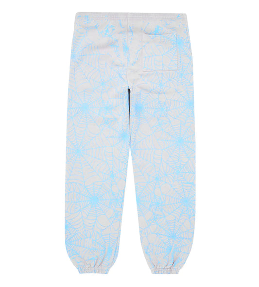 Sp5der AOP Web Heather Grey Sweatpants