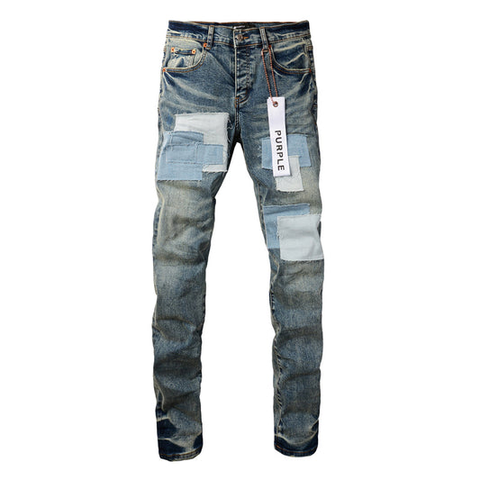 SOLLSALE-PURPLE Fashion Jeans 9015