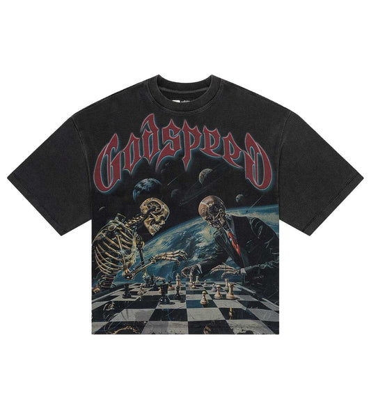 Godspeed Checkmate Thermal Tee Washed Grey