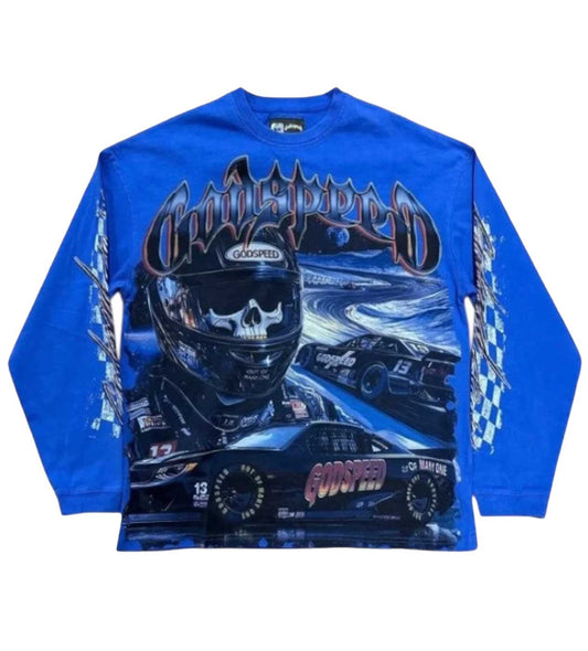 Godspeed Le Dernier L/S Tee Blue