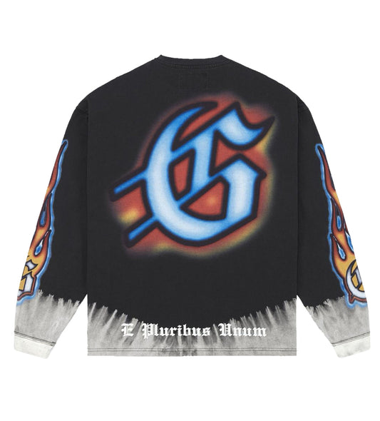 Godspeed Off The Leash L/S Tee Washed Black