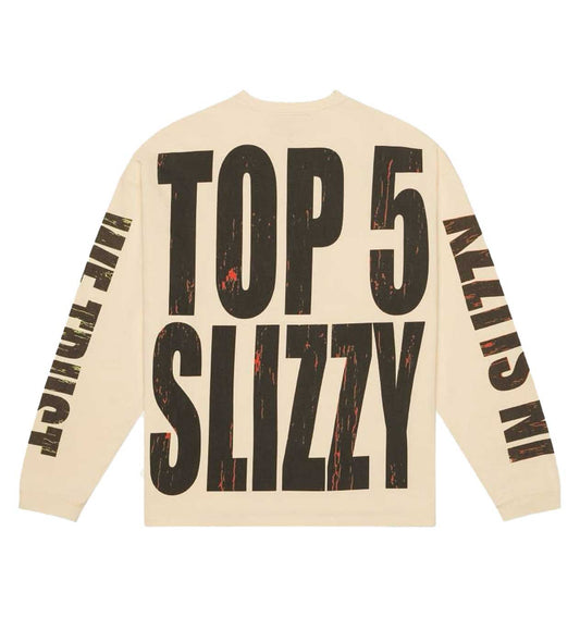 Godspeed Top 5 Slizzy L/S Tee Bone