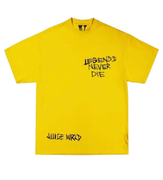 Vlone Juice WRLD Inferno Yellow Tee