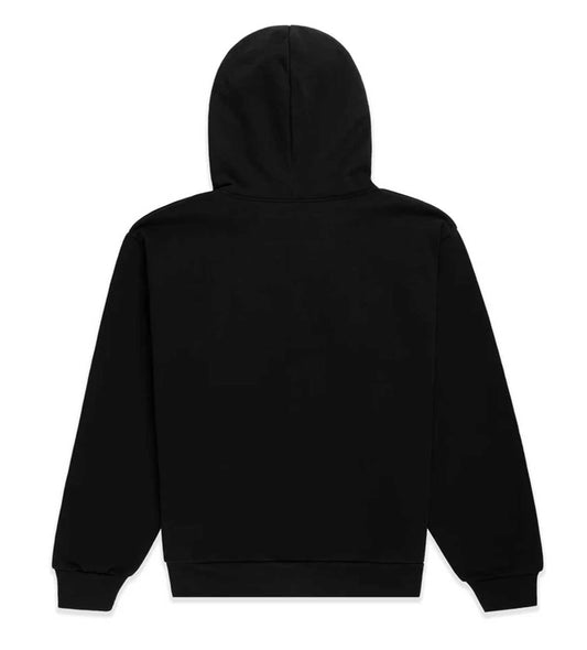 Sp5der OG Web Studded Zip Hoodie Black